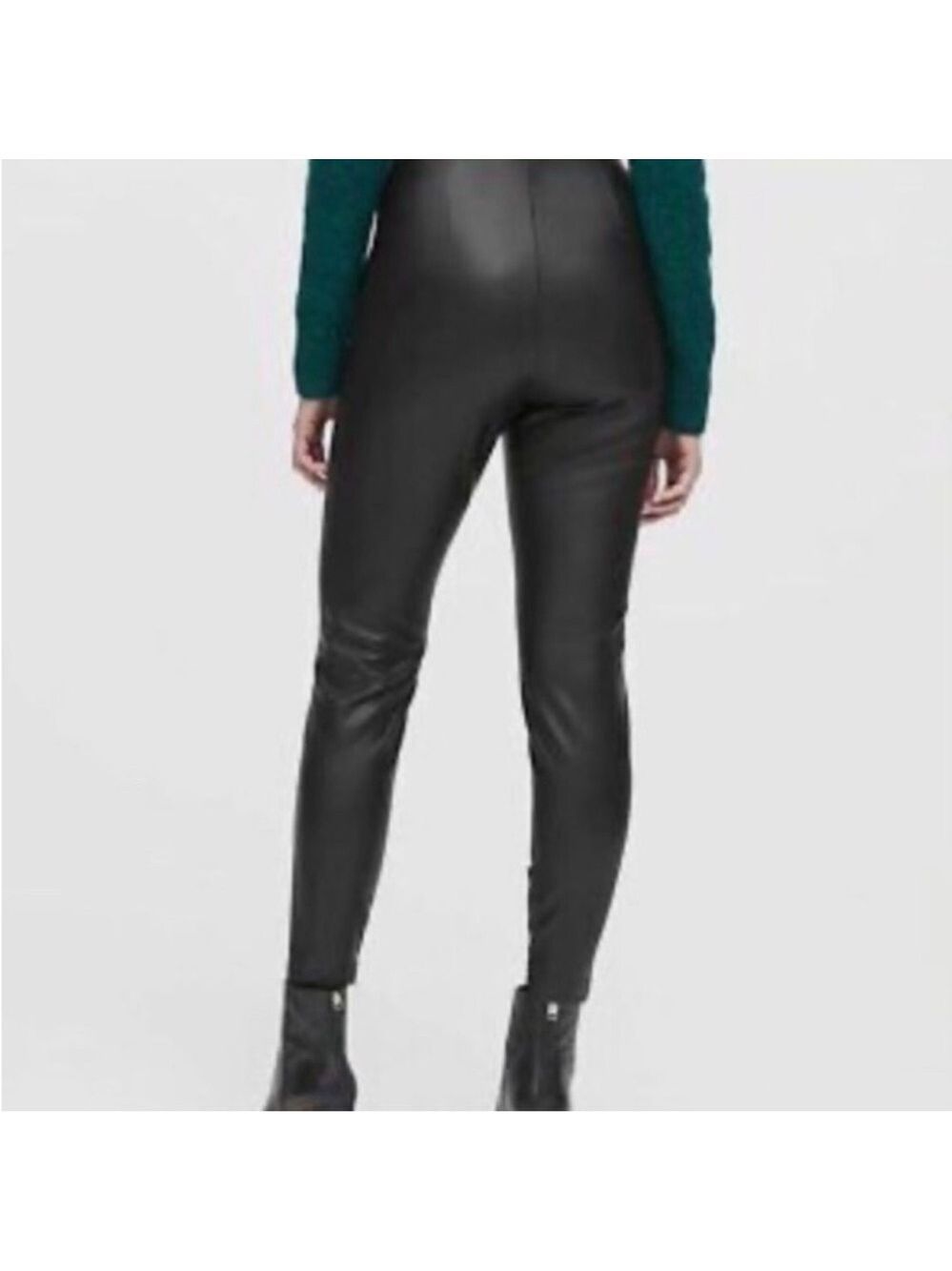 NWOT Banana Republic Vegan Leather Devon Legging Pants 8 Petite - Picture 3 of 8
